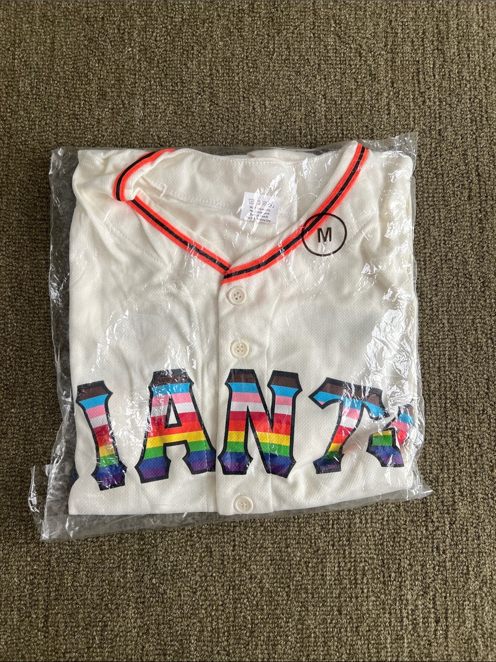 SF Giants Promotional Rainbow Jersey Mens M